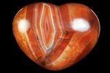 Colorful Carnelian Agate Heart #167350-1
